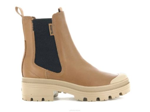 Palladium pallabase chelsea læder kære brune - Palladium Støvler Tilbud 42BF232 kvinder