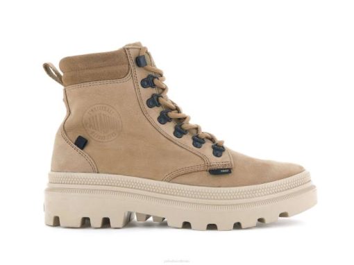 Palladium pallatrooper hiker nubuck okkerbrun - Palladium Støvler Tilbud 42BF230 kvinder