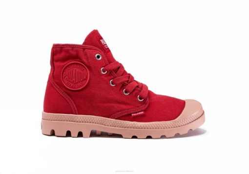 Palladium pampa hej v rød salsa - Palladium DK Sale 42BF357 børn