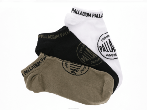 Palladium vinkel sokker pakke sort/hvid/grøn - Palladium Danmark 42BF340 unisex